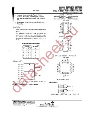 SN74LS20NSR datasheet  